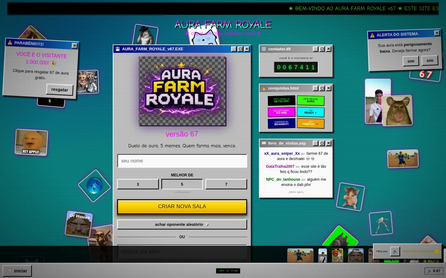 Y2K-style join screen